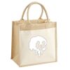 Cotton Pocket Jute Midi Tote Thumbnail