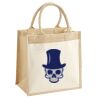 Cotton Pocket Jute Midi Tote Thumbnail