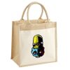Cotton Pocket Jute Midi Tote Thumbnail