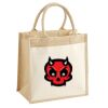 Cotton Pocket Jute Midi Tote Thumbnail
