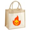 Cotton Pocket Jute Midi Tote Thumbnail