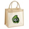 Cotton Pocket Jute Midi Tote Thumbnail