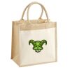 Cotton Pocket Jute Midi Tote Thumbnail