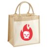 Cotton Pocket Jute Midi Tote Thumbnail