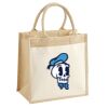Cotton Pocket Jute Midi Tote Thumbnail