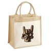 Cotton Pocket Jute Midi Tote Thumbnail
