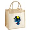 Cotton Pocket Jute Midi Tote Thumbnail