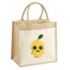 Cotton Pocket Jute Midi Tote Thumbnail