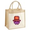 Cotton Pocket Jute Midi Tote Thumbnail