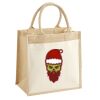 Cotton Pocket Jute Midi Tote Thumbnail