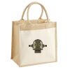 Cotton Pocket Jute Midi Tote Thumbnail