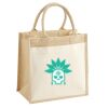 Cotton Pocket Jute Midi Tote Thumbnail