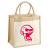 Cotton Pocket Jute Midi Tote Thumbnail