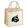 Cotton Pocket Jute Midi Tote Thumbnail