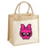 Cotton Pocket Jute Midi Tote Thumbnail