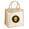 Cotton Pocket Jute Midi Tote Thumbnail