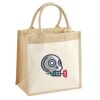 Cotton Pocket Jute Midi Tote Thumbnail