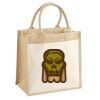 Cotton Pocket Jute Midi Tote Thumbnail