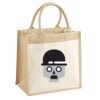 Cotton Pocket Jute Midi Tote Thumbnail