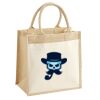 Cotton Pocket Jute Midi Tote Thumbnail