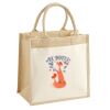 Cotton Pocket Jute Midi Tote Thumbnail