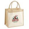 Cotton Pocket Jute Midi Tote Thumbnail