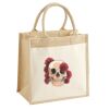 Cotton Pocket Jute Midi Tote Thumbnail