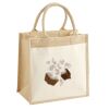 Cotton Pocket Jute Midi Tote Thumbnail