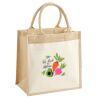 Cotton Pocket Jute Midi Tote Thumbnail