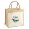 Cotton Pocket Jute Midi Tote Thumbnail
