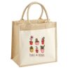 Cotton Pocket Jute Midi Tote Thumbnail