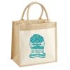 Cotton Pocket Jute Midi Tote Thumbnail