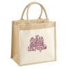 Cotton Pocket Jute Midi Tote Thumbnail