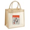 Cotton Pocket Jute Midi Tote Thumbnail