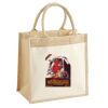 Cotton Pocket Jute Midi Tote Thumbnail