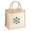 Cotton Pocket Jute Midi Tote Thumbnail