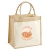 Cotton Pocket Jute Midi Tote Thumbnail