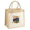 Cotton Pocket Jute Midi Tote Thumbnail