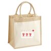Cotton Pocket Jute Midi Tote Thumbnail
