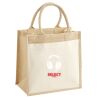 Cotton Pocket Jute Midi Tote Thumbnail