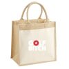 Cotton Pocket Jute Midi Tote Thumbnail