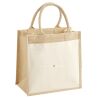 Cotton Pocket Jute Midi Tote Thumbnail
