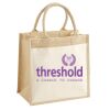 Cotton Pocket Jute Midi Tote Thumbnail
