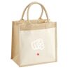 Cotton Pocket Jute Midi Tote Thumbnail