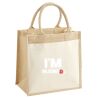 Cotton Pocket Jute Midi Tote Thumbnail