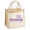Cotton Pocket Jute Midi Tote Thumbnail