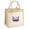 Cotton Pocket Jute Midi Tote Thumbnail