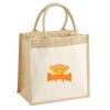 Cotton Pocket Jute Midi Tote Thumbnail