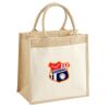 Cotton Pocket Jute Midi Tote Thumbnail
