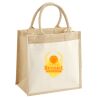 Cotton Pocket Jute Midi Tote Thumbnail